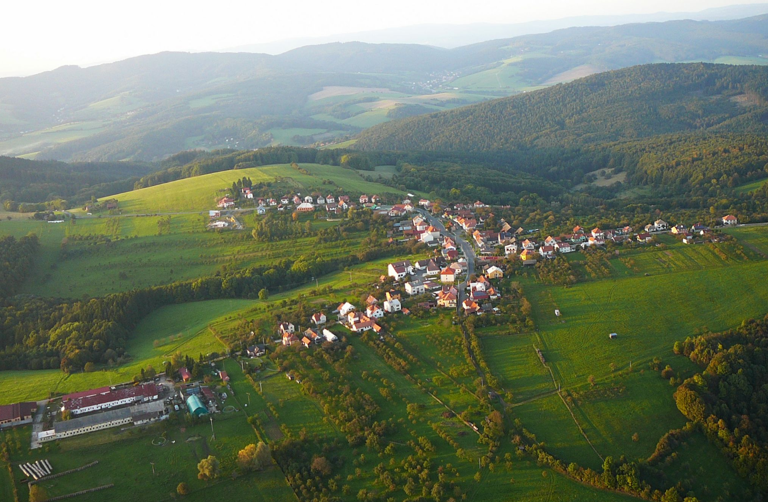 Petrůvka pohled z nadmořské výšky
